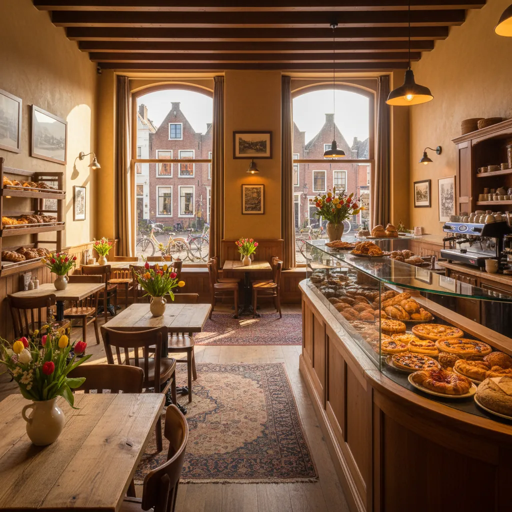 De sfeervolle lunchroom van Berg's Bakery in Gouda